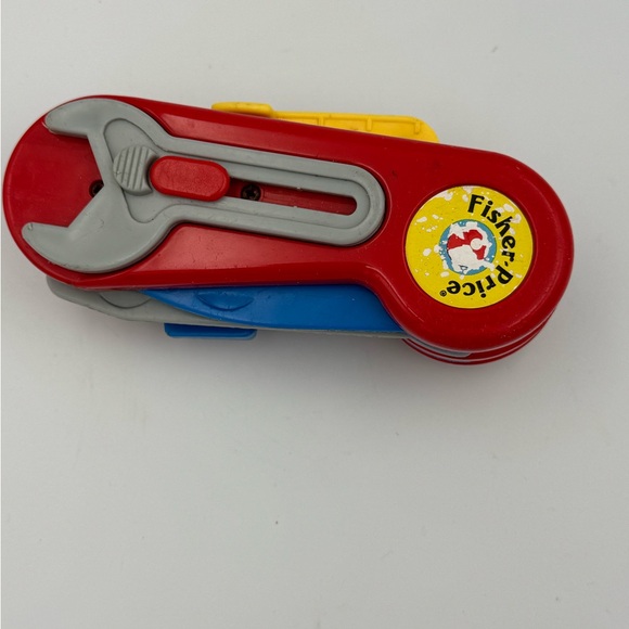 Vintage 1991 Fisher Price Folding Toy Swiss Army Pocket Knife Multi Tool Clip On - Picture 1 of 12